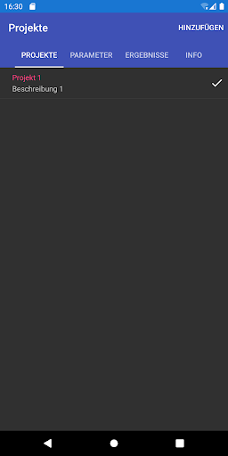 Android application GEO-HANDlight screenshort