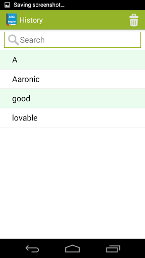English to Magyar Dictionary Screen 3
