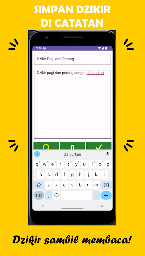 Tasbih Digital dan Catatan Screen 3