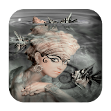Mermaid Water Touch Lwp icon