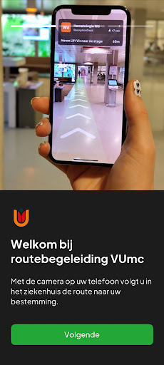 Android application Route in VUmc screenshort