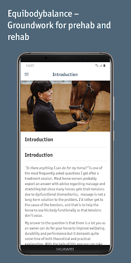 Android application Equibodybalance screenshort