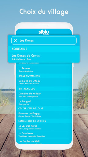 Android application Siblu Villages screenshort