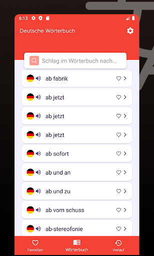 Deutsche Wörterbuch Screen 2