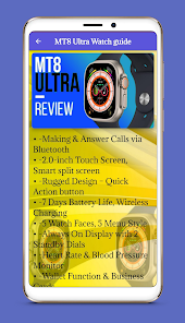 MT8 Ultra Watch guide 1 APK + Mod (Unlimited money) إلى عن على ذكري المظهر