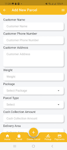 Android application Safety Courier Rider screenshort