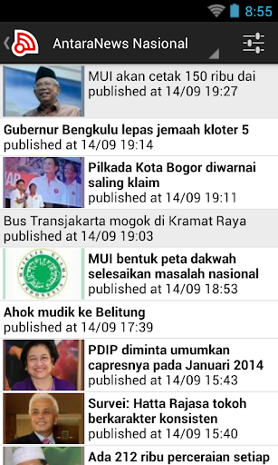 Android application Indonesia Berita screenshort