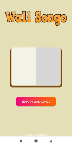 Android application Wali Songo screenshort