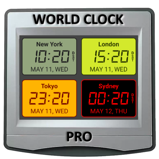 World Clock Pro Multi Digital 2.0 Icon