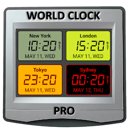 Simge resmi World Clock Pro Multi Digital