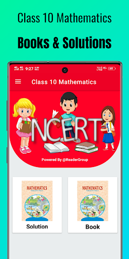 Android application Class 10 Maths Solutions screenshort