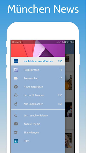 Android application München Nachrichten screenshort