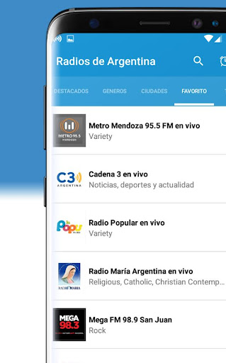 Radio Argentina FM Screen 3