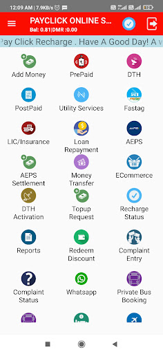 Pay Click Recharge Screen 3