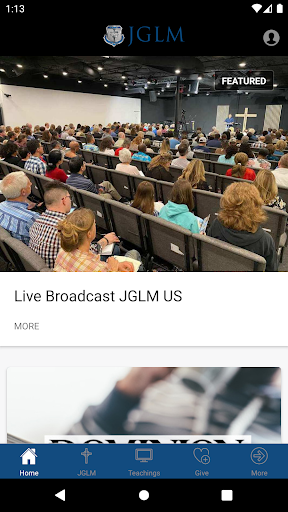 Android application The JGLM App screenshort