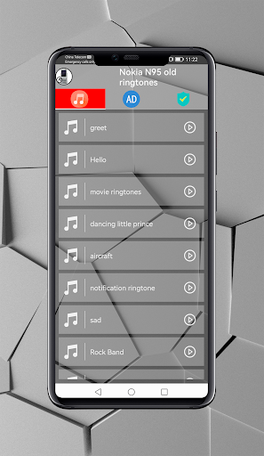 Android application Old Nokia N95 Ringtones screenshort