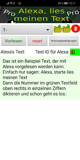 Lies meinen Text, Alexa Pro Screen 2