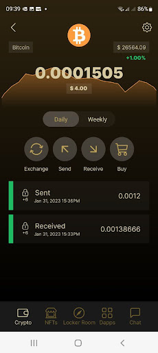 Locker Token - Web3 Sports Screen 2