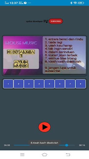 Android application house music nostalgia screenshort