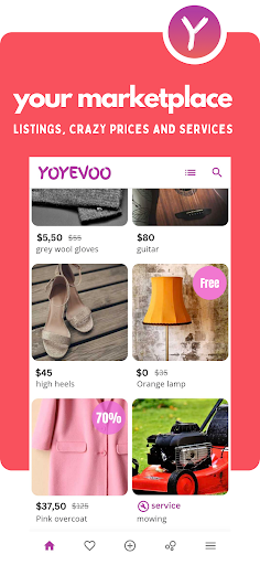 Android application yoyevoo screenshort