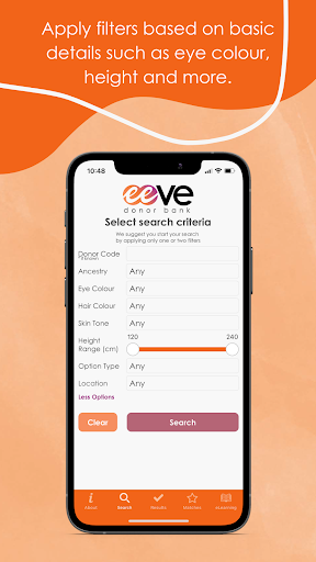 Eeve Donor Bank Screen 3