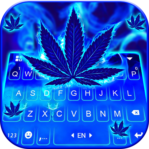 Blue Weed Glow Theme logo