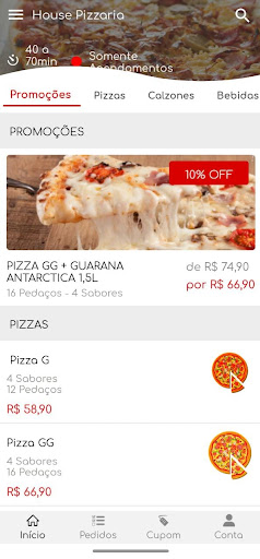 House Pizzaria Screen 2