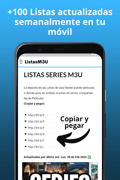 Captura de Pantalla 13 Listas M3U para IPTV Español android