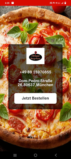 Android application Deluxe Pizza Und Burgerhaus screenshort