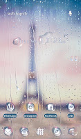 screenshot of Paris wallpaper Rainy Theme