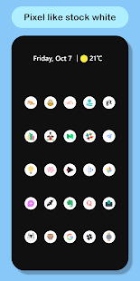 Précis : Capture d'écran du pack d'icônes minimal