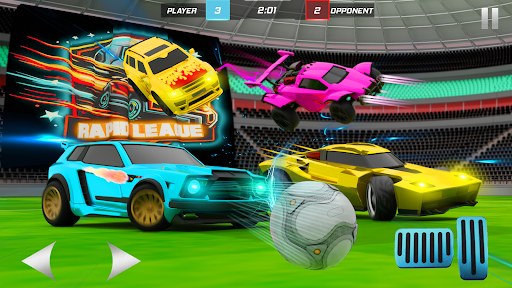 Android application Rocket Car Soccer Clash Game screenshort