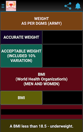 Weight Calculator