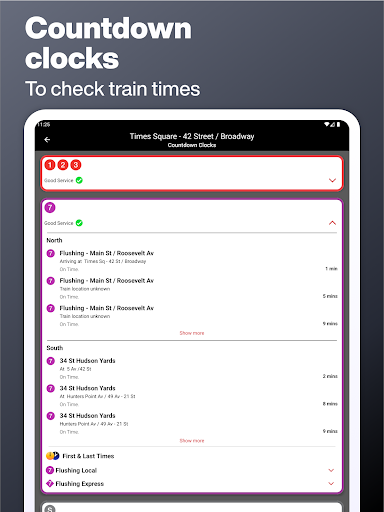 Screenshot of New York Subway – MTA Map NYC