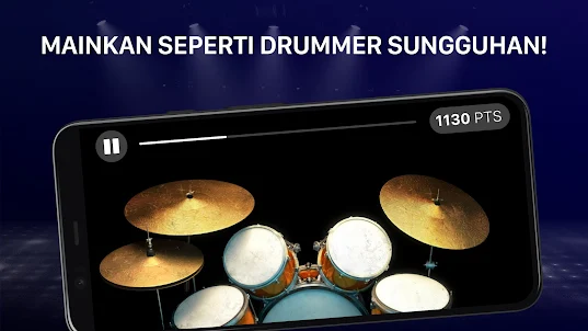 Drums: alat drum sungguhan