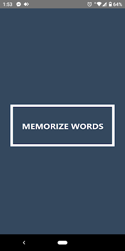 Android application Memorize Words screenshort