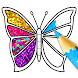 Glitter Butterfly Coloring - L - Androidアプリ