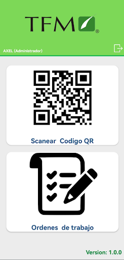 Android application TFM Etiquetas screenshort