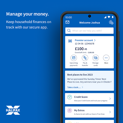 Screenshot of Halifax Mobile Banking