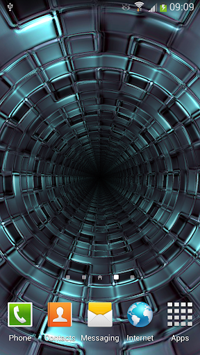 Android application 3D Tunnel Live Wallpaper screenshort
