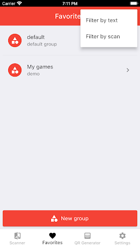 Scan Code Filter - QR Zbar Screen 3