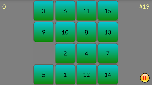 Android application Sliding Puzzle screenshort