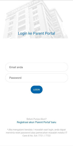 Parent Portal Maranatha Screen 2