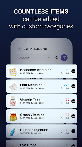 Expiry Date Alerts & Reminders Screen 2