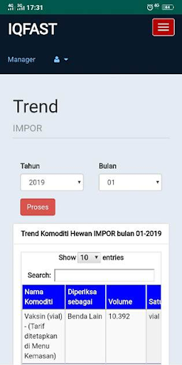 iqfast manager Screen 3