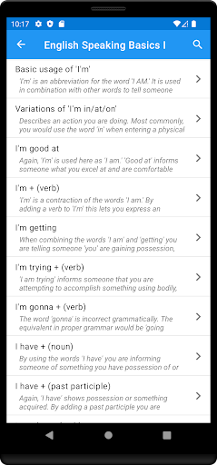 Screenshot of Learn English Speaking