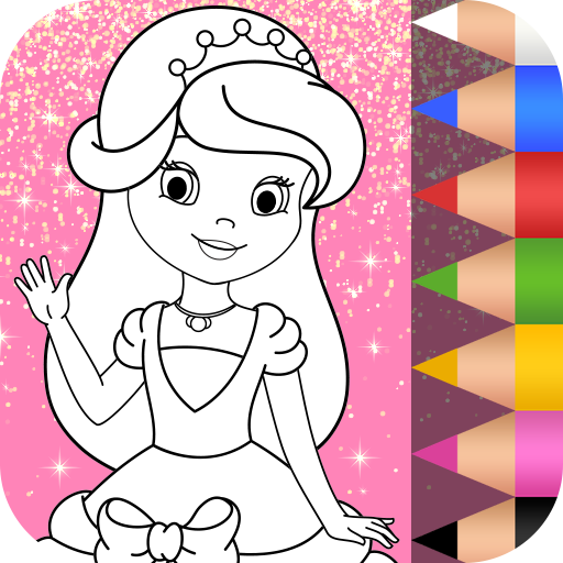 Princesse à colorier pour enfants