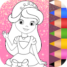 Princess Coloring Book Glitter & Girls Dress Up 1.8.8