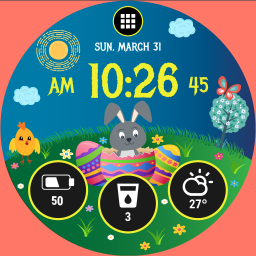 Easter Watch Face HuskyDEV Logo