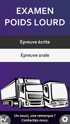 Android application Examen Permis C CE Poids Lourd screenshort